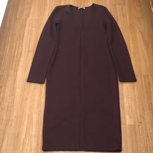 Zara Midi V-neck fitted dress